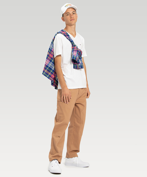 tommy jeans(トミー ジーンズ)の「ベーシックVネックTシャツ(Tシャツ/カットソー・メンズ・ホワイト/ブラック/ネイビー/グレー・SMALL/MEDIUM/LARGE/X-LARGE)」の7枚目の写真