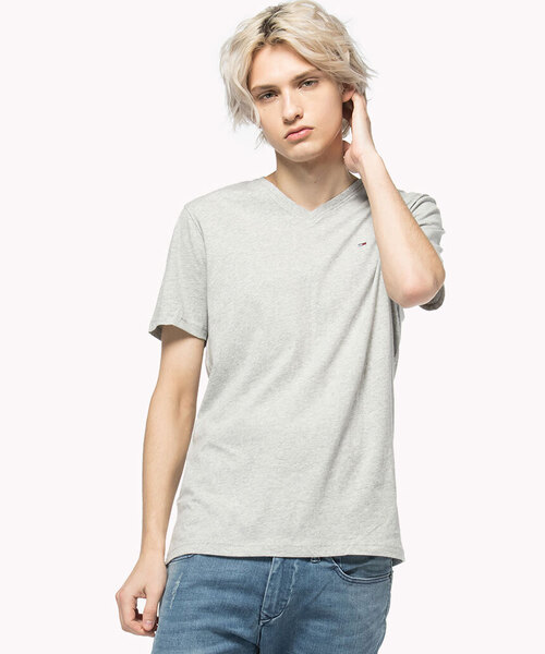 tommy jeans(トミー ジーンズ)の「ベーシックVネックTシャツ(Tシャツ/カットソー・メンズ・ホワイト/ブラック/ネイビー/グレー・SMALL/MEDIUM/LARGE/X-LARGE)」の14枚目の写真