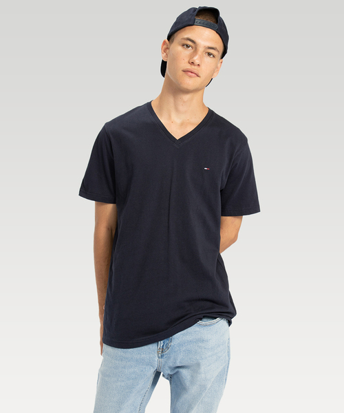 tommy jeans(トミー ジーンズ)の「ベーシックVネックTシャツ(Tシャツ/カットソー・メンズ・ホワイト/ブラック/ネイビー/グレー・SMALL/MEDIUM/LARGE/X-LARGE)」の15枚目の写真