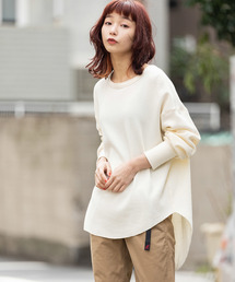 made in standard  | ワッフル バックヘンリーネック プルオーバー 2WAY カットソー(Tシャツ/カットソー)