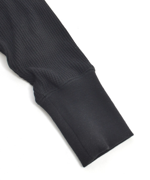 made in standard （メイドインスタンダード）の「ワッフル バックヘンリーネック プルオーバー 2WAY カットソー（Tシャツ/カットソー・レディース・ブラック/オリーブ/杢グレー/キナリ・FREE）」の7枚目の写真