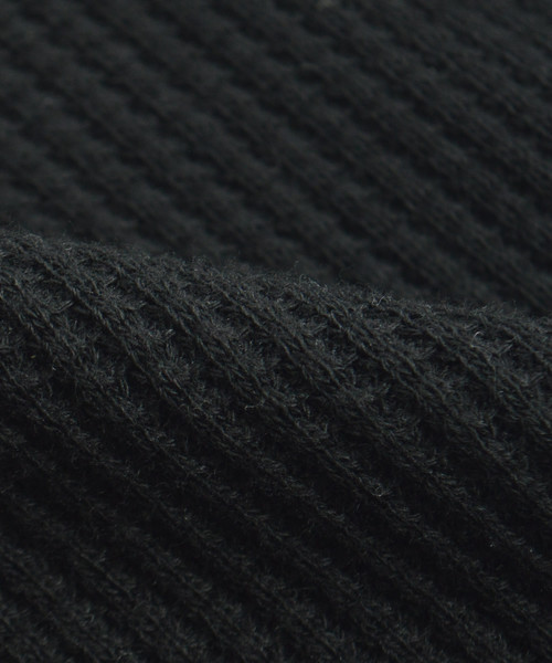 made in standard （メイドインスタンダード）の「ワッフル バックヘンリーネック プルオーバー 2WAY カットソー（Tシャツ/カットソー・レディース・ブラック/オリーブ/杢グレー/キナリ・FREE）」の8枚目の写真