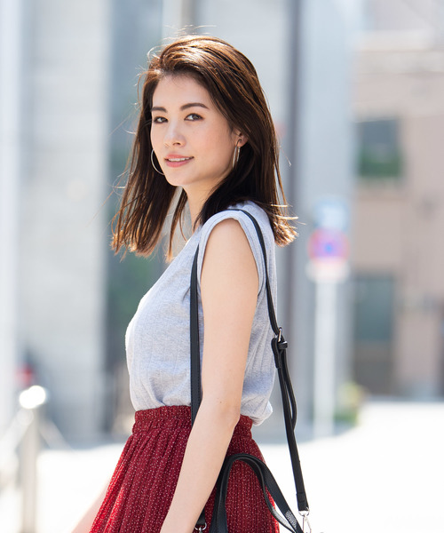 Aunt Marie's(アントマリーズ)の「AUNT MARIE'S 《汗ジミ防止》アンチステインワイドリブフレンチカットソー(Tシャツ/カットソー・レディース・ホワイト/ブラック/グレー/ブルー/パープル/ブラウン/マスタード・FREE)」の22枚目の写真
