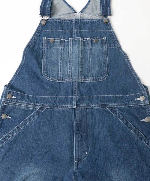 Lazar(ラザル)の「Denim Wide Overall/デニム ワイド オーバーオール/ユニセックス対応(サロペット/オーバーオール・メンズ・ブルー/ワンウォッシュ・S/M/L/XL/XS)」の3枚目の写真