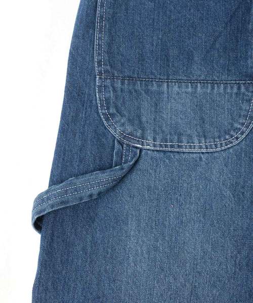 Lazar(ラザル)の「Denim Wide Overall/デニム ワイド オーバーオール/ユニセックス対応(サロペット/オーバーオール・メンズ・ブルー/ワンウォッシュ・S/M/L/XL/XS)」の8枚目の写真