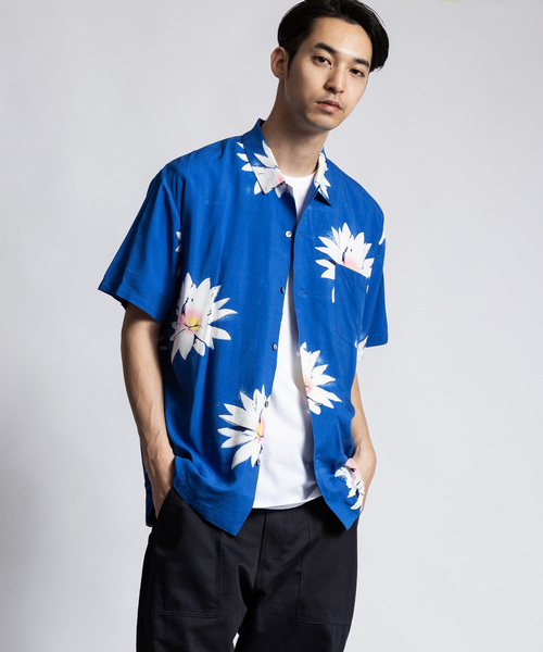 DOUBLE RAINBOUU/ダブルレインボー GLOSSY POSSY S/S HAWAIIAN SHIRT