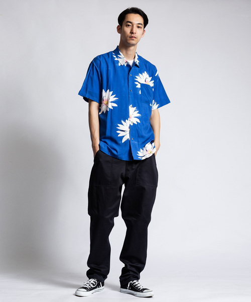 DOUBLE RAINBOUU/ダブルレインボー GLOSSY POSSY S/S HAWAIIAN SHIRT