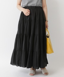 カラーティアードスカート ○