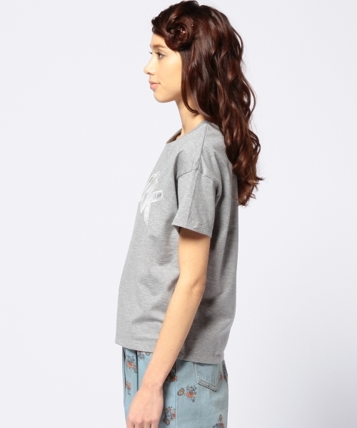 Another Edition（アナザーエディション）の「AE GEEK LACE T（Tシャツ/カットソー・レディース・ホワイト/グレー/ライム・フリー）」の9枚目の写真