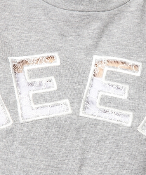 Another Edition（アナザーエディション）の「AE GEEK LACE T（Tシャツ/カットソー・レディース・ホワイト/グレー/ライム・フリー）」の13枚目の写真