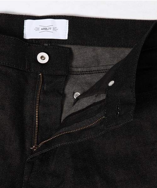 ROSE BUD COUPLES (ローズ バッド カップルズ)の「APRIL 77 / ブラック デニム ストレッチ パンツ(デニムパンツ・メンズ・ブラック・31/29/33/30/32/28)」の3枚目の写真