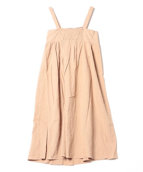 STYLEBLOCK（スタイルブロック）の「ガーゼフロントボタンギャザーロングワンピース（ワンピース・レディース・ベージュ/ブラウン/ブラック/カーキ・M）」の6枚目の写真