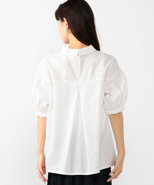 A/C DESIGN BY ALPHA CUBIC（エーシーデザインバイアルファキュービック）の「ロールネックストライプブラウス（シャツ/ブラウス・レディース・ネイビー/ホワイト/ブルー・13号/11号/9号）」の5枚目の写真