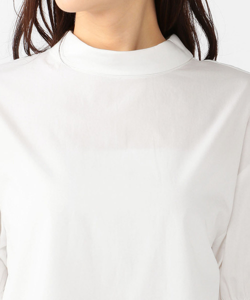 A/C DESIGN BY ALPHA CUBIC（エーシーデザインバイアルファキュービック）の「ロールネックストライプブラウス（シャツ/ブラウス・レディース・ネイビー/ホワイト/ブルー・13号/11号/9号）」の6枚目の写真