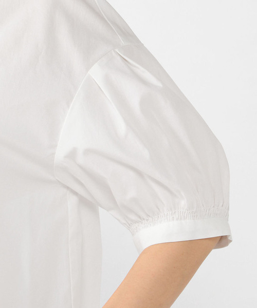 A/C DESIGN BY ALPHA CUBIC（エーシーデザインバイアルファキュービック）の「ロールネックストライプブラウス（シャツ/ブラウス・レディース・ネイビー/ホワイト/ブルー・13号/11号/9号）」の8枚目の写真