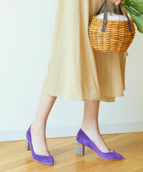 The Virgnia（ザ ヴァージニア）の「ヒール切替パンプス（パンプス・レディース・ベージュ/パープル・38/36/37）」の2枚目の写真