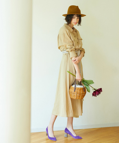 The Virgnia（ザ ヴァージニア）の「ヒール切替パンプス（パンプス・レディース・ベージュ/パープル・38/36/37）」の5枚目の写真