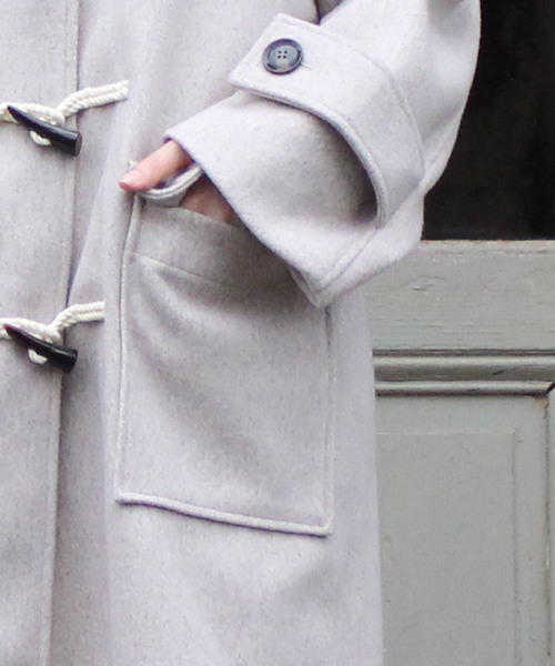 TRUDEA（トルディア）の「オーバーサイズ　ダッフルコート  【non-no  2月号掲載】（ダッフルコート・レディース・グレー/オートミール/ベージュ/モカ/オレンジ/ブラック・FREE）」の21枚目の写真