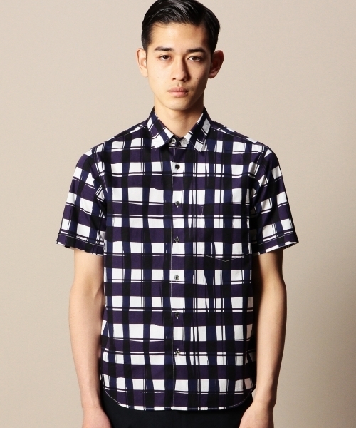 BEAUTY&YOUTH UNITED ARROWS(ビューティーアンドユースユナイテッドアローズ)の「BY ドローイング ギンガム レギュラーカラー シャツ(シャツ/ブラウス・メンズ・ダークグレー/ネイビー・SMALL/MEDIUM/LARGE/X-LARGE/X-SMALL)」の12枚目の写真