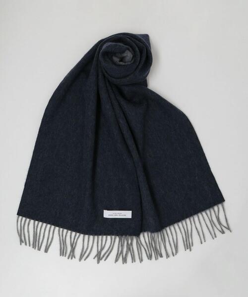 green label relaxing（グリーンレーベルリラクシング）の「カシミヤ REVER SOLID 19F マフラー（マフラー・メンズ・ダークブラウン/ワインレッド/ダークグレー/モカ/ダークグリーン/ネイビー・FREE）」の6枚目の写真