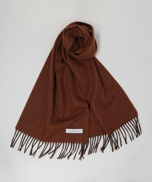 green label relaxing（グリーンレーベルリラクシング）の「カシミヤ REVER SOLID 19F マフラー（マフラー・メンズ・ダークブラウン/ワインレッド/ダークグレー/モカ/ダークグリーン/ネイビー・FREE）」の4枚目の写真