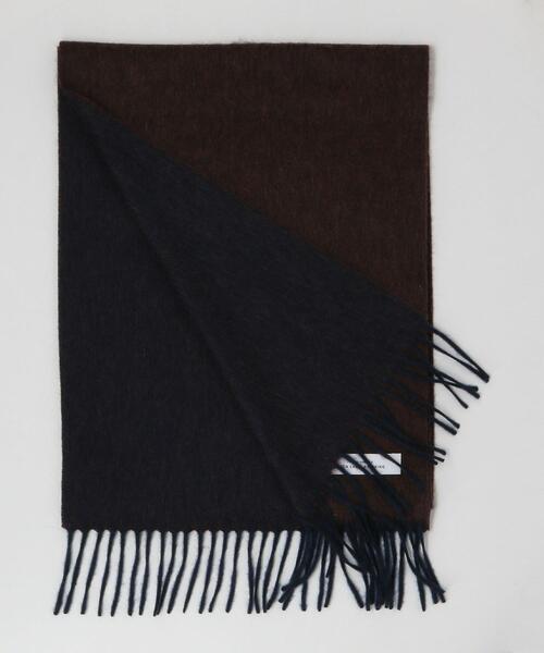 green label relaxing（グリーンレーベルリラクシング）の「カシミヤ REVER SOLID 19F マフラー（マフラー・メンズ・ダークブラウン/ワインレッド/ダークグレー/モカ/ダークグリーン/ネイビー・FREE）」の14枚目の写真