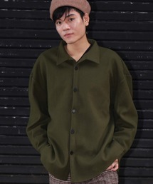 revertical（リバーティカル）の「ウールタッチ メルトン素材 ビッグシルエット 長袖 ジャケット（その他アウター）」