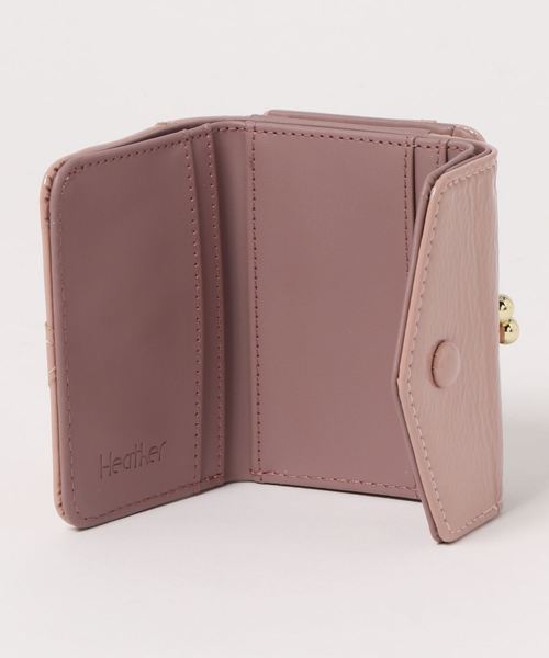 Heather(ヘザー)の「レターエナメルミニウォレット 874275(財布・レディース・ライトブルー/ベージュ/ピンク・FREE)」の6枚目の写真