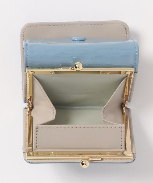 Heather(ヘザー)の「レターエナメルミニウォレット 874275(財布・レディース・ライトブルー/ベージュ/ピンク・FREE)」の8枚目の写真
