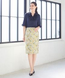 NARACAMICIE | フラワージャカードタイトスカート(スカート)