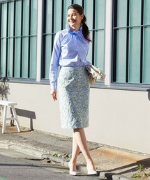 NARACAMICIE | フラワージャカードタイトスカート(スカート)