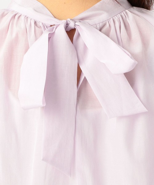 Tiara（ティアラ）の「2wayタイブラウス（シャツ/ブラウス・レディース・ホワイト/ライラック/グレー系その他・FREE）」の7枚目の写真