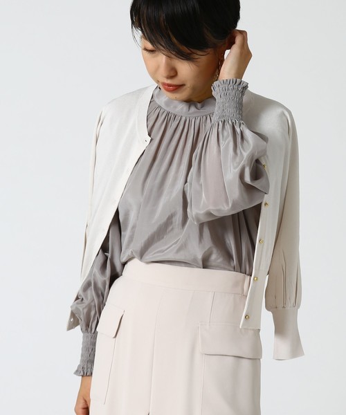 Tiara（ティアラ）の「2wayタイブラウス（シャツ/ブラウス・レディース・ホワイト/ライラック/グレー系その他・FREE）」の14枚目の写真
