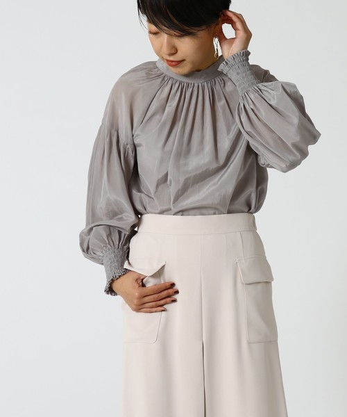 Tiara（ティアラ）の「2wayタイブラウス（シャツ/ブラウス・レディース・ホワイト/ライラック/グレー系その他・FREE）」の16枚目の写真