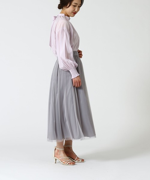 Tiara（ティアラ）の「2wayタイブラウス（シャツ/ブラウス・レディース・ホワイト/ライラック/グレー系その他・FREE）」の17枚目の写真