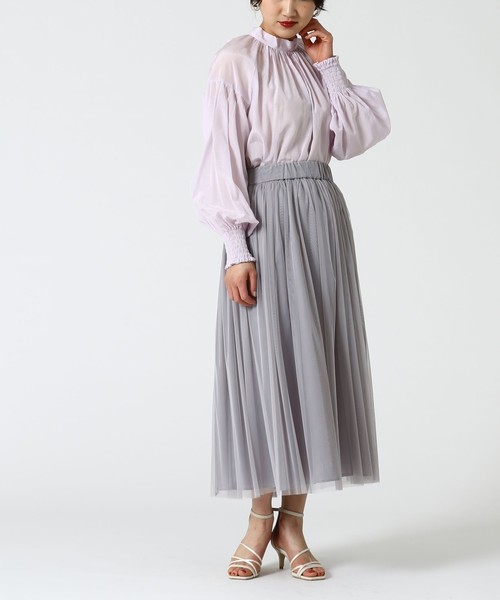 Tiara（ティアラ）の「2wayタイブラウス（シャツ/ブラウス・レディース・ホワイト/ライラック/グレー系その他・FREE）」の18枚目の写真