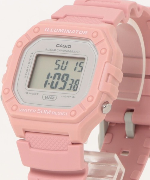 CASIO(カシオ)の「CASIO カシオ / スタンダード デジタルウォッチ 樹脂ベルト 5気圧防水 腕時計 //// Wシリーズ(デジタル腕時計・メンズ・ブラック×レッド/ネイビー/オレンジ/ブラック/ブラック×カーキ/ブラック×ブラック/ブラック×ゴールド/グレー/ブルー/ブラック×シルバー/ピンクベージュ/グリーン/ホワイト/ピンク/カモフラージュ・FREE)」の13枚目の写真