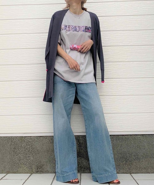 Q（キュー）の「UVカットロングカーディガン（カーディガン/ボレロ・レディース・チャコールグレー/ライトグレー/ブラック/ベージュ/カーキ/アイボリー・MEDIUM）」の10枚目の写真