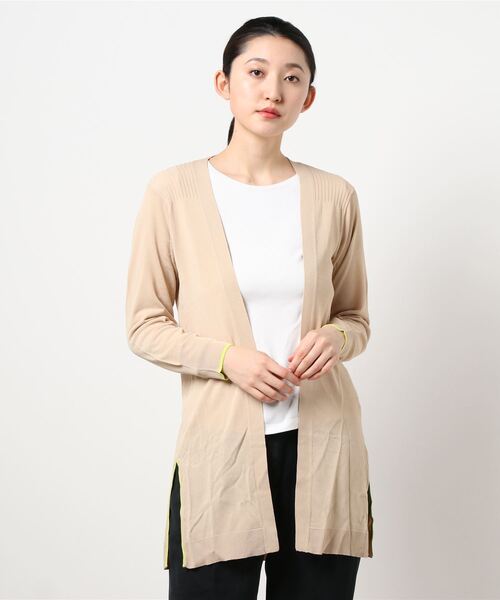 Q（キュー）の「UVカットロングカーディガン（カーディガン/ボレロ・レディース・チャコールグレー/ライトグレー/ブラック/ベージュ/カーキ/アイボリー・MEDIUM）」の21枚目の写真