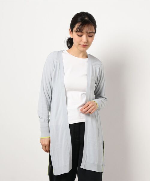 Q（キュー）の「UVカットロングカーディガン（カーディガン/ボレロ・レディース・チャコールグレー/ライトグレー/ブラック/ベージュ/カーキ/アイボリー・MEDIUM）」の19枚目の写真