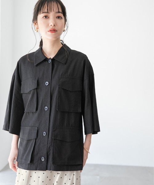 LOWRYS FARM ビンテージライクミリタリージャンスカ　ビターブラウン 新品未使用】 ビンテージライクミリタリージャンスカ lowrysfarm