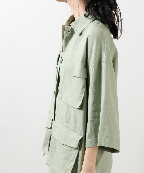 セール】BIGサファリジャケット／7S 877177（ミリタリー