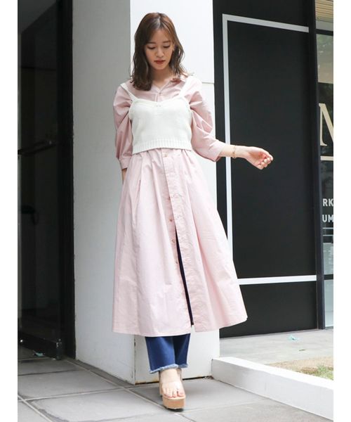 dazzlin（ダズリン）の「バックレースアップコンビビスチェ（ニット/セーター・レディース・ブラック/オフホワイト/その他1・FREE）」の5枚目の写真