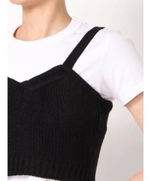 dazzlin（ダズリン）の「バックレースアップコンビビスチェ（ニット/セーター・レディース・ブラック/オフホワイト/その他1・FREE）」の16枚目の写真