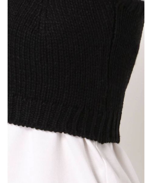 dazzlin（ダズリン）の「バックレースアップコンビビスチェ（ニット/セーター・レディース・ブラック/オフホワイト/その他1・FREE）」の17枚目の写真