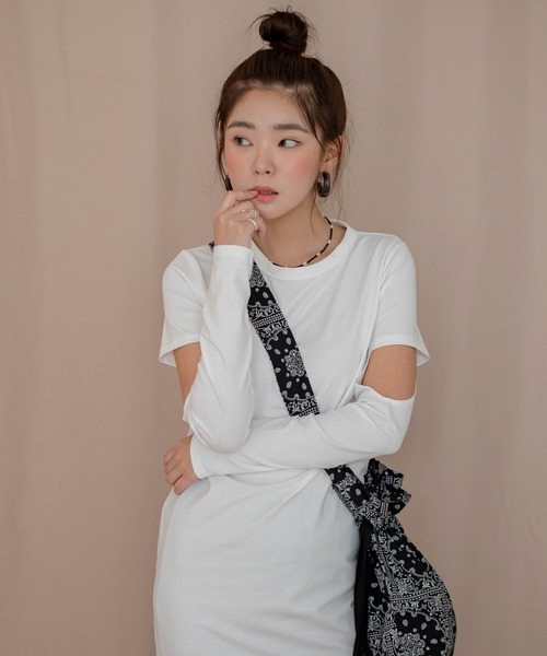 セール 袖スリットレイヤードワンピース ワンピース Une Mansion ユヌマンション のファッション通販 Zozotown