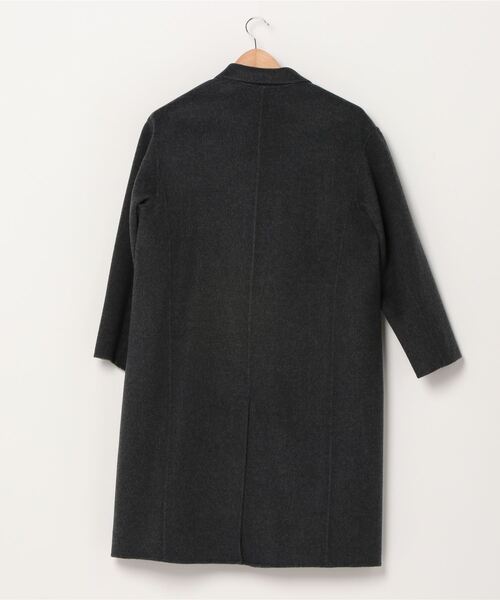 ルグラジック　ウール100%コート　ブラック ◇le glazik（ルグラジック） ウール混ダブルフェイスコート