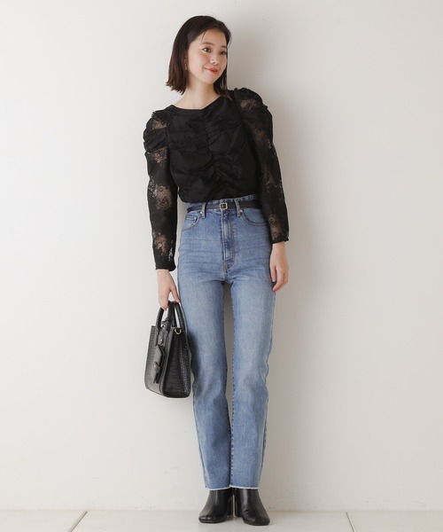 Chico(チコ)の「スクエアバックル細ベルト(ベルト・レディース・ブラック/ベージュ/アイボリー・FREE)」の5枚目の写真