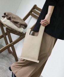 【 ZOZO限定 】フェイクレザーコンビニバッグ マルシェバック/内ポケット付き・・