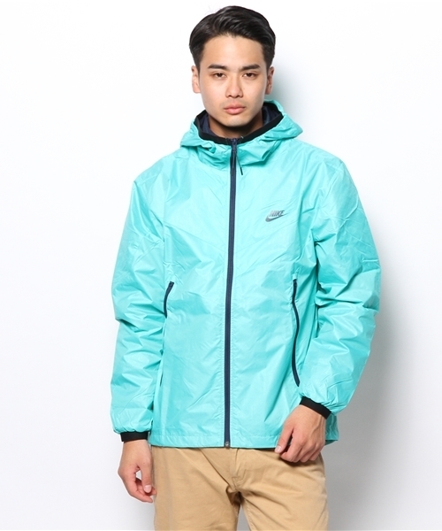 NIKE(ナイキ)の「ナイキ ハイブリッド マトリックス オールオーバー プリント NIKE HYBRID JACKET-AOP MTX 614364(ナイロンジャケット・メンズ・ライトグリーン/ネイビー/ブラック・X-LARGE/MEDIUM/LARGE/SMALL)」の1枚目の写真
